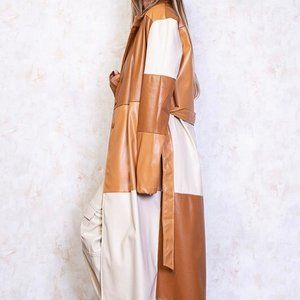 Brown toned long jacket